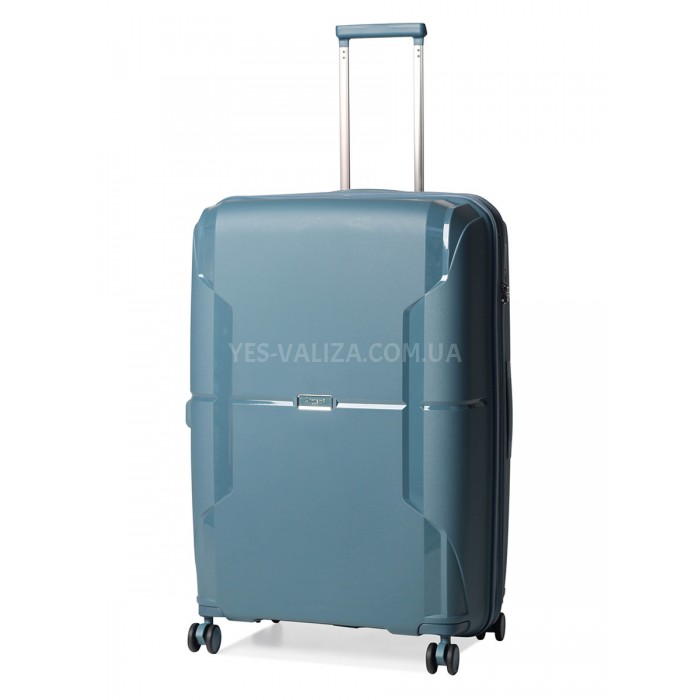Валіза велика L поліпропілен синя 77х52х31(+5)см/126л/4.4кг/Airtex 245, фото 1