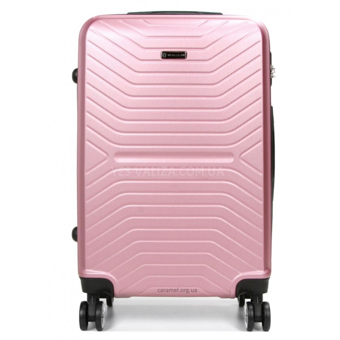 Чемодан Франция средний M розовый 66х43х27см/65л/3.4кг/Worldline 625, фото 3