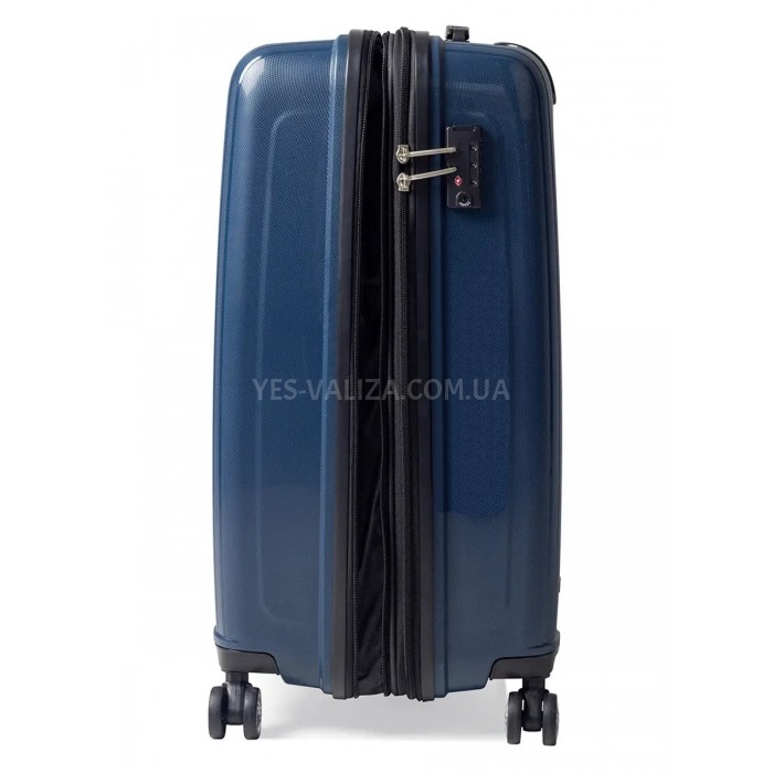Чемодан малый S полипропилен синий 55х40х25(+5)см/52л/3.2кг/Airtex 241, фото 8