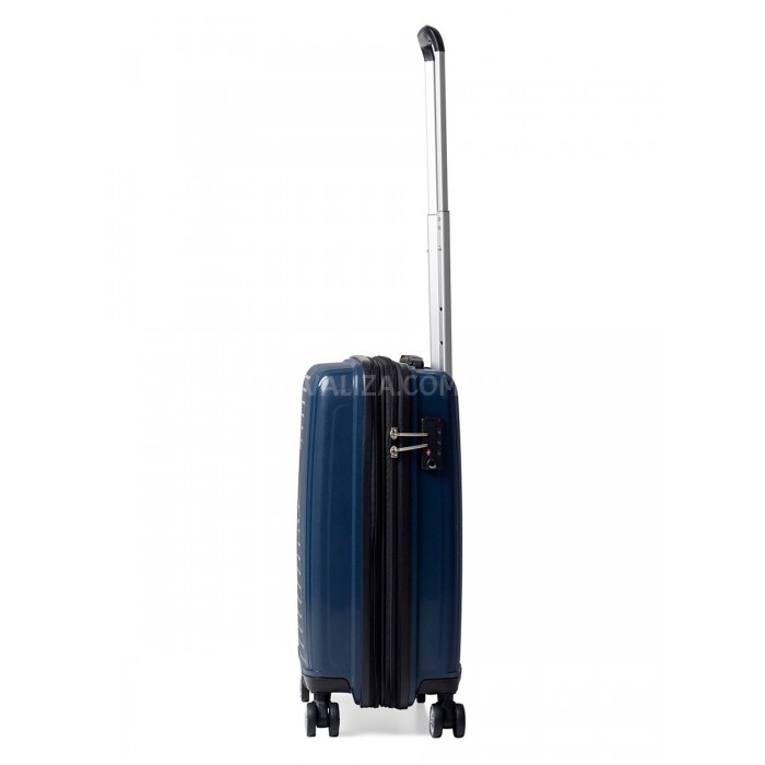 Валіза мала S поліпропілен синя 55х40х25(+5)см/52л/3.2кг/Airtex 241, фото 4