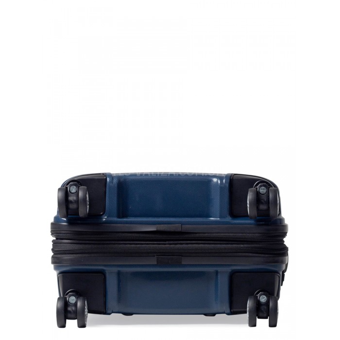 Валіза мала S поліпропілен синя 55х40х25(+5)см/52л/3.2кг/Airtex 241, фото 6