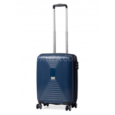Чемодан малый S полипропилен синий 55х40х25(+5)см/52л/3.2кг/Airtex 241