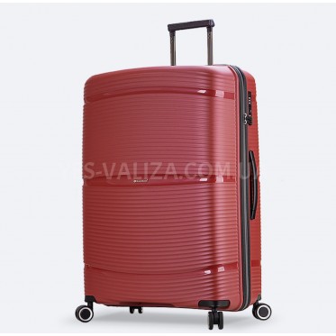 Чемодан Snowball большой L полипропилен красный 77х51х31см/105л/3.6кг