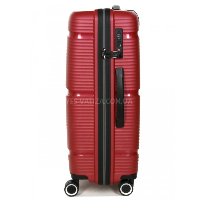 Валіза Snowball середня M поліпропілен червона 67х45х26см/65л/2.6кг, фото 4