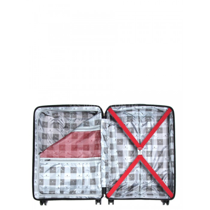 Валіза Snowball середня M поліпропілен червона 67х45х26см/65л/2.6кг, фото 10