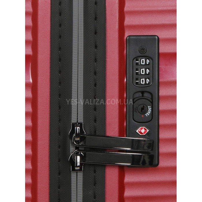 Валіза Snowball середня M поліпропілен червона 67х45х26см/65л/2.6кг, фото 8
