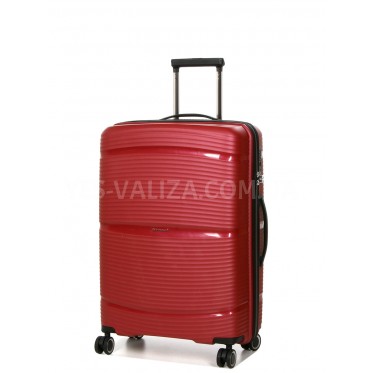 Валіза Snowball середня M поліпропілен червона 67х45х26см/65л/2.6кг