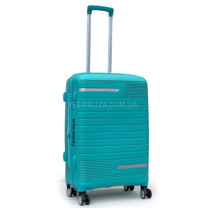 Чемодан Snowball средний полипропилен бирюза 67х45х27(+5)см/86л/3.5кг, фото 2