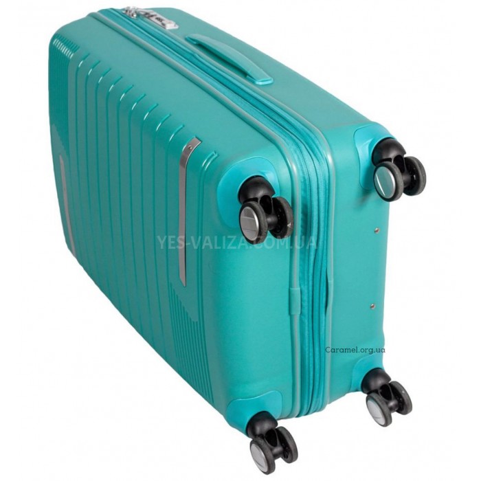 Чемодан Snowball средний полипропилен бирюза 67х45х27(+5)см/86л/3.5кг, фото 5
