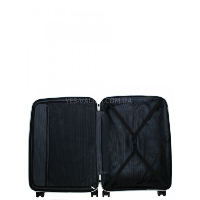 Валіза велика L поліпропілен біла 77х52х31+5см/128л/5кг/Snowball 61303, фото 9