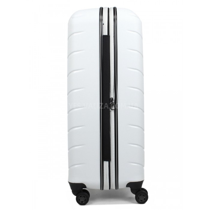 Валіза велика L поліпропілен біла 77х52х31+5см/128л/5кг/Snowball 61303, фото 5
