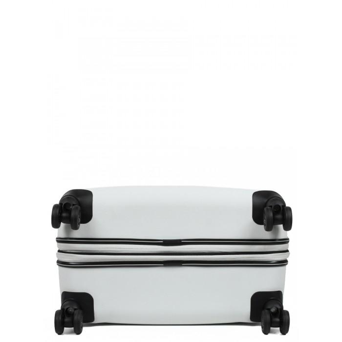 Чемодан большой L полипропилен белый 77х52х31+5/128л/5кг/Snowbal 61303, фото 7