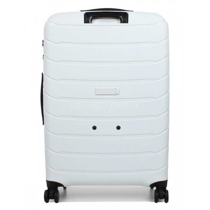 Валіза велика L поліпропілен біла 77х52х31+5см/128л/5кг/Snowball 61303, фото 3