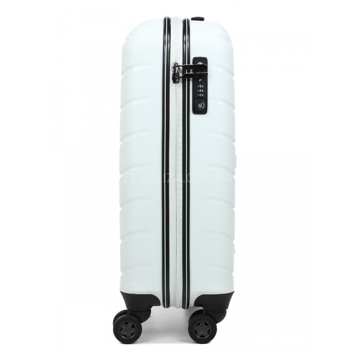 Чемодан ручная кладь S полипропилен белый 55х37х20см/36л/2.8кг/Snowbal, фото 4