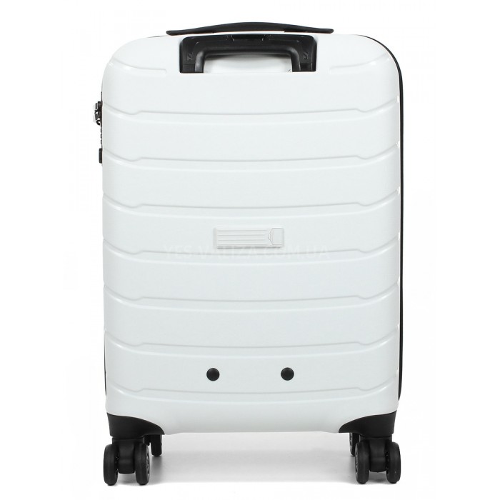 Чемодан ручная кладь S полипропилен белый 55х37х20см/36л/2.8кг/Snowbal, фото 3