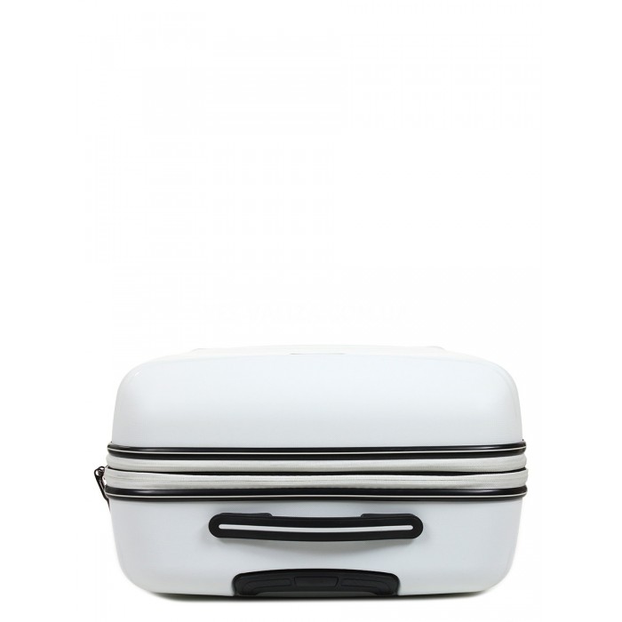 Валіза середня M поліпропілен біла 67х45х26+5/83л/4кг/Snowball 61303, фото 6