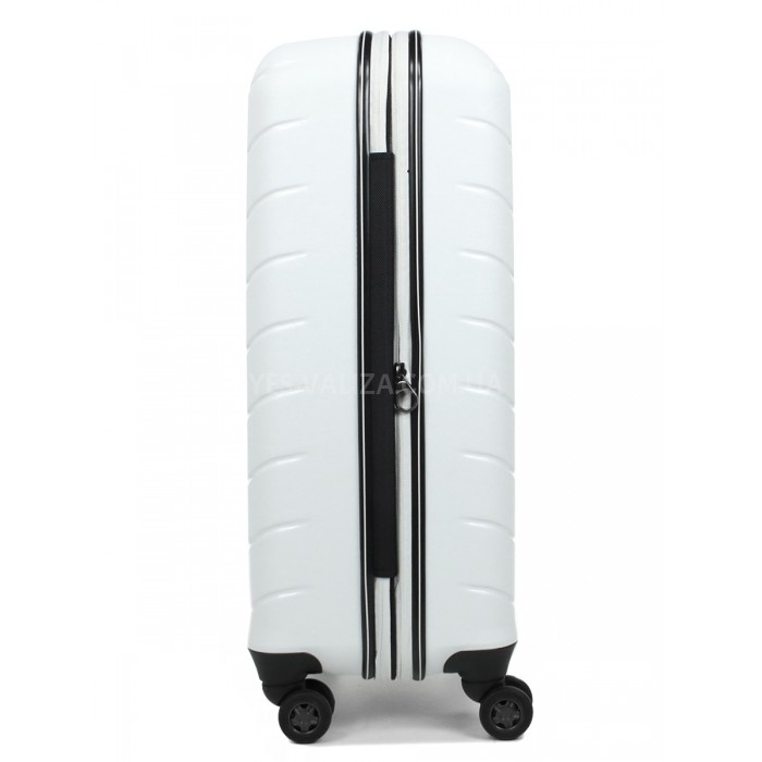 Чемодан средний M полипропилен белый 67х45х26+5/83л/4кг/Snowball 61303, фото 5