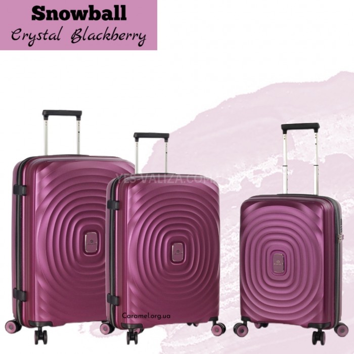 Чемодан Snowball большой L полипропилен фиолет 76х52х30см/103л/3.2кг, фото 4