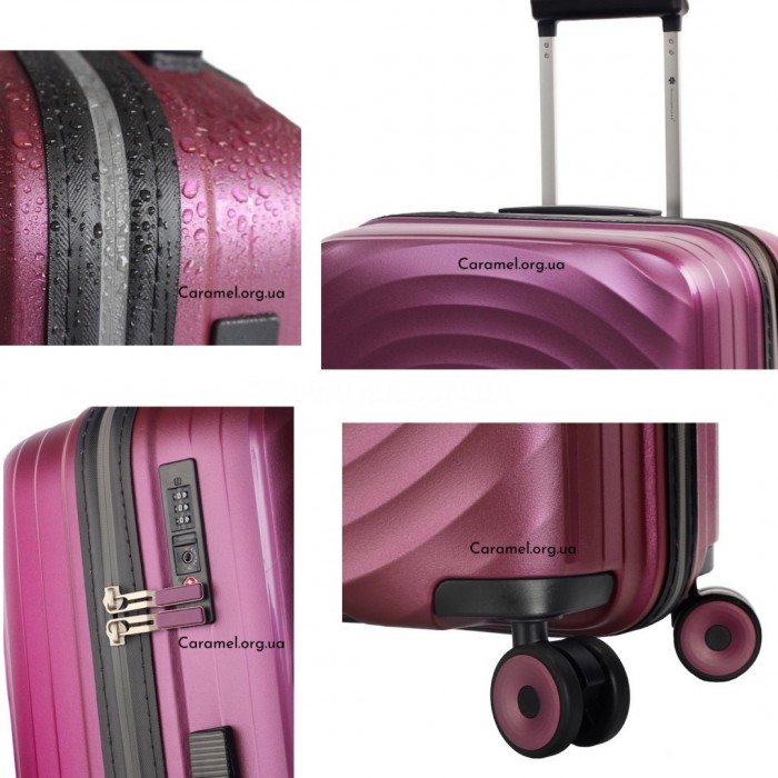 Чемодан Snowball большой L полипропилен пудра 76х52х30см/103л/3.2кг, фото 7