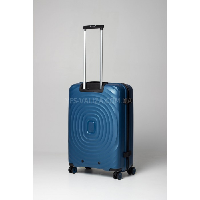 Валіза середня M поліпропілен синя 66х45х27см/72л/3кг/Snowball 35203, фото 3