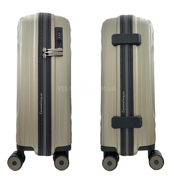 Чемодан Snowbal ручная кладь полипропилен шампань 54х37х20см/35л/2.3кг, фото 3