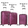 Чемодан Snowball ручная кладь полипропилен фиолет 54х37х20см/35л/2.3кг, фото 6