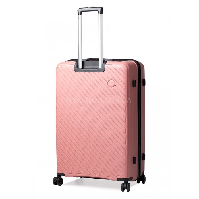 Валіза велика L поліпропілен пудра 76х52х30см/105л/4кг/Snowball 20203, фото 4