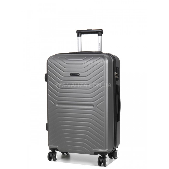 Валіза Франція середня M сіра 66х43х27см/65л/3.4кг/Worldline 625, фото 1