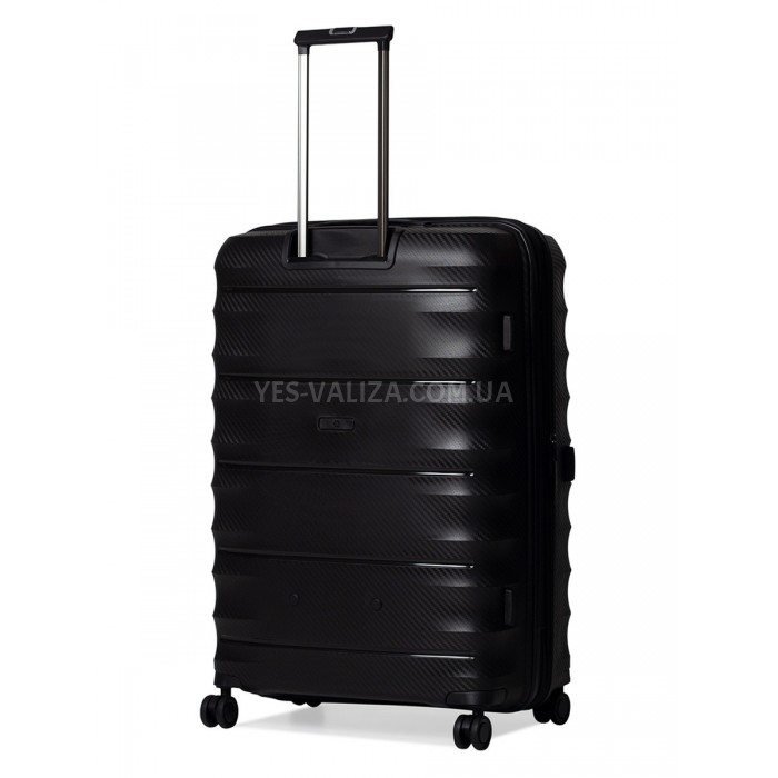 Валіза велика L поліпропілен чорна 77х53х33+5см/133л/4.8кг/Airtex 242, фото 4
