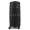 Валіза середня M поліпропілен чорна 66х46х28+5см/89л/3.8кг/Airtex 242, фото 20