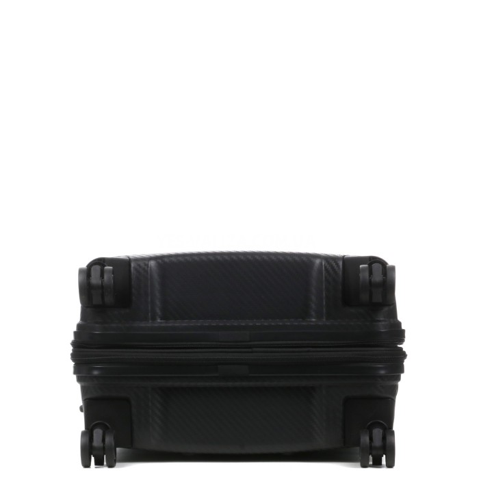 Валіза середня M поліпропілен чорна 66х46х28+5см/89л/3.8кг/Airtex 242, фото 9