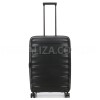Валіза середня M поліпропілен чорна 66х46х28+5см/89л/3.8кг/Airtex 242, фото 14