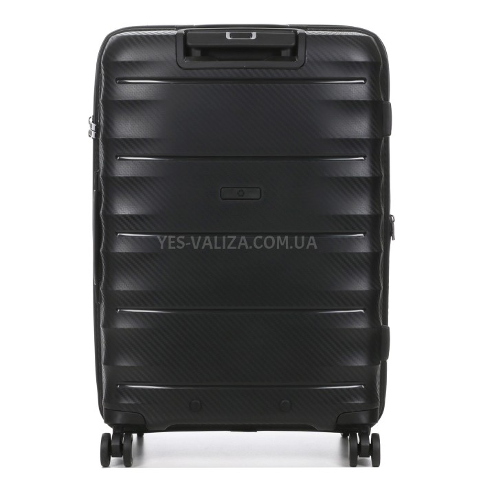 Чемодан средний M полипропилен чёрный 66х46х28+5/89л/3.8кг/Airtex 242, фото 4