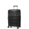 Валіза середня M поліпропілен чорна 66х46х28+5см/89л/3.8кг/Airtex 242, фото 13