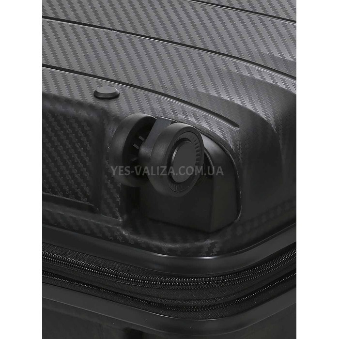 Чемодан малый S полипропилен чёрный 55х40х23+5см/52л/3.05кг/Airtex 242, фото 13