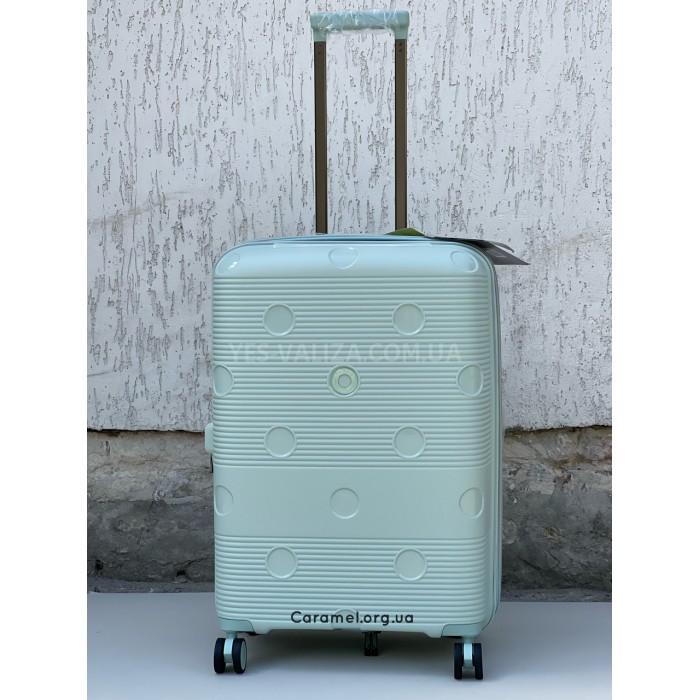 Валіза Airtex середня M поліпропілен зелена 68х46х28(+5)см/90л/3.9кг, фото 3