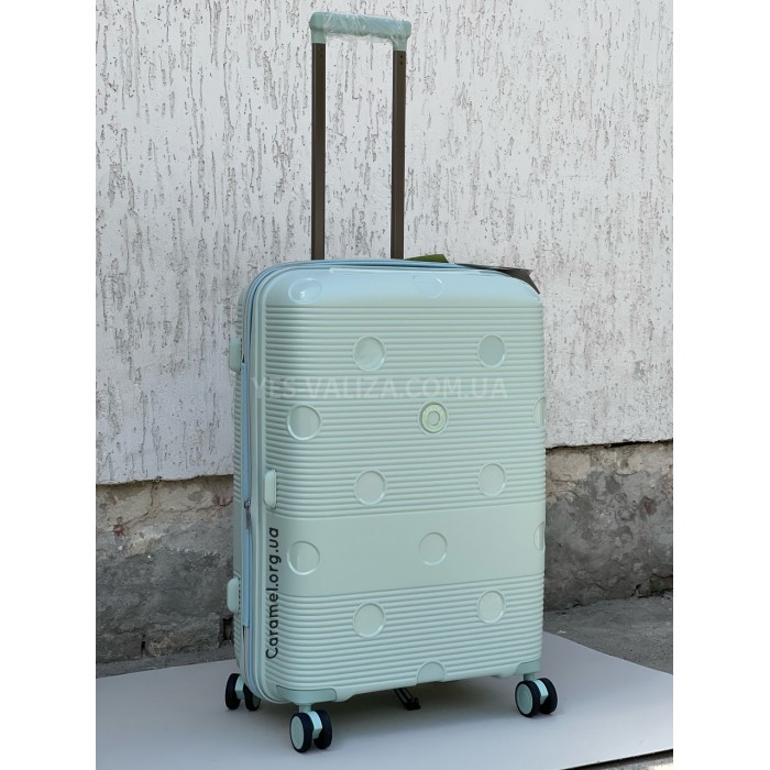 Чемодан Airtex средний M полипропилен зелёный 68х46х28(+5)см/90л/3.9кг, фото 2