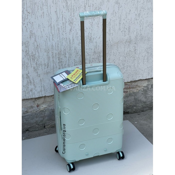 Чемодан Airtex средний M полипропилен зелёный 68х46х28(+5)см/90л/3.9кг, фото 4