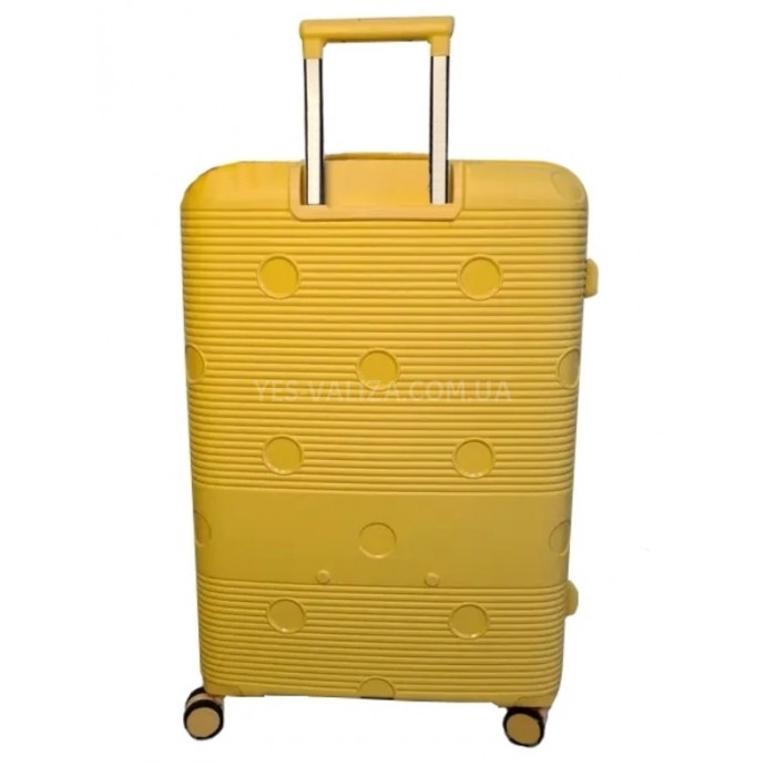 Валіза Airtex велика L поліпропілен жовта 77х52х31(+5)см/130л/4.6кг, фото 2