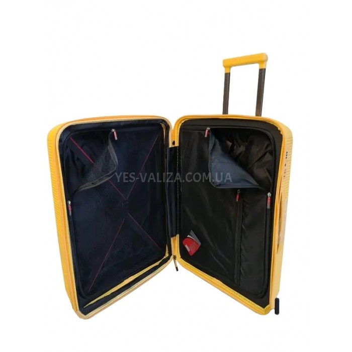 Чемодан Airtex большой L полипропилен жёлтый 77х52х31(+5)см/130л/4.6кг, фото 6