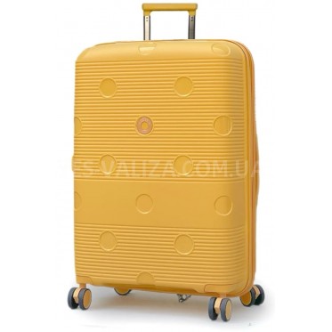 Чемодан Airtex большой L полипропилен жёлтый 77х52х31(+5)см/130л/4.6кг