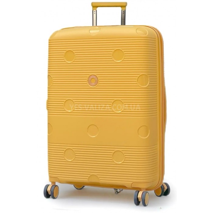 Чемодан Airtex большой L полипропилен жёлтый 77х52х31(+5)см/130л/4.6кг, фото 1