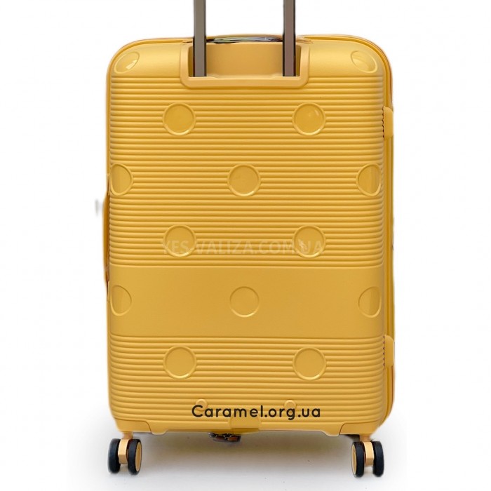 Чемодан Airtex средний M полипропилен жёлтый 68х46х28(+5)см/90л/3.9кг, фото 4