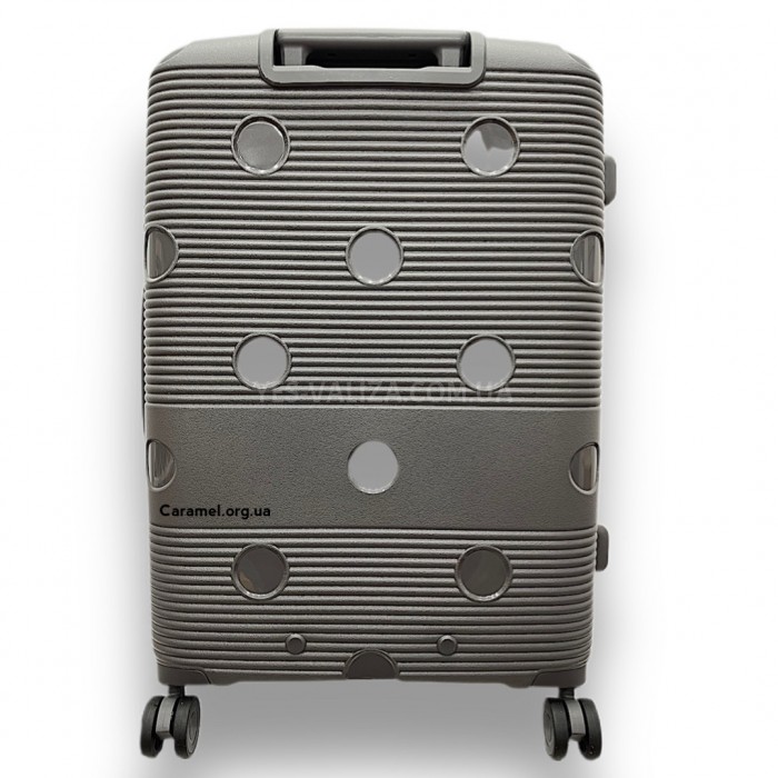 Валіза Airtex велика L поліпропілен сіра 77х52х31(+5)см/130л/4.6кг, фото 3