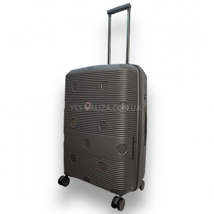 Валіза Airtex середня M поліпропілен сіра 68х46х28(+5)см/90л/3.9кг, фото 2