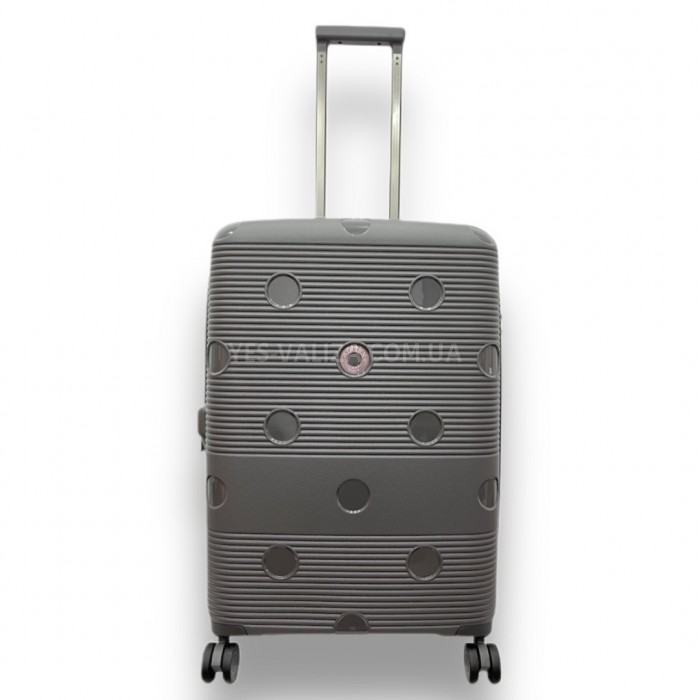 Валіза Airtex середня M поліпропілен сіра 68х46х28(+5)см/90л/3.9кг, фото 1