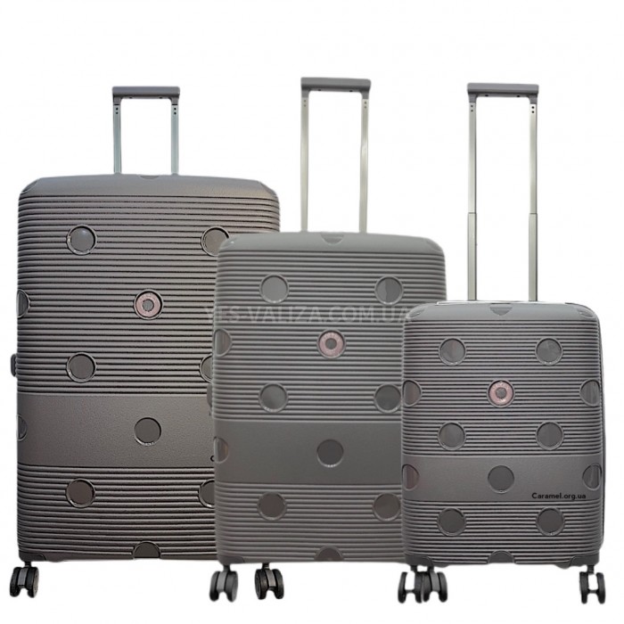 Валіза Airtex ручна поклажа S поліпропілен сіра 55х40х20см/38л/2.4кг, фото 8