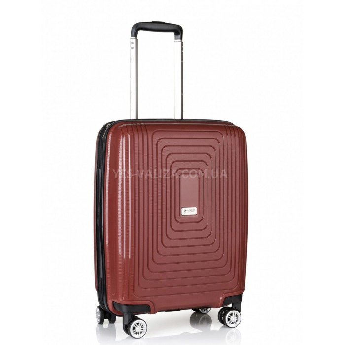 Чемодан малый S полипропилен красный 55х40х25+5см/52л/3.2кг/Airtex 241, фото 1