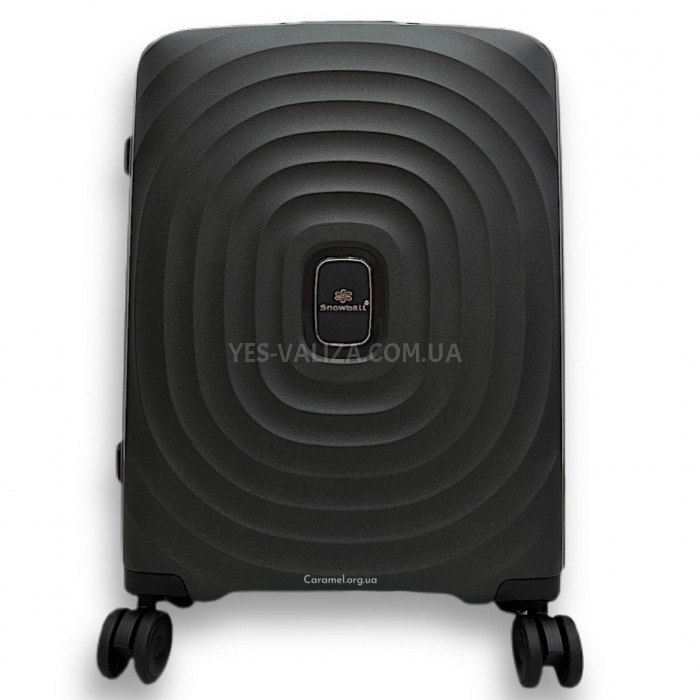 Валіза Snowbal ручна поклажа S поліпропілен чорна 54х37х20см/35л/2.3кг, фото 2
