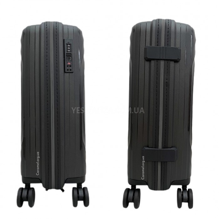 Чемодан Snowball ручная кладь полипропилен чёрный 54х37х20см/35л/2.3кг, фото 4